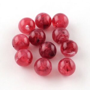 Imitatie Gemstone - Imi Gemstone, Cerise - ca. 8mm
