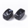 Acryl, Candy Beads, Cuboid - Imi Gemstone, Black