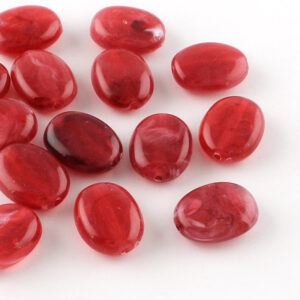 Acryl, Candy Beads, Ovaal - Imi Gemstone, Cerise