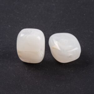 Acryl, Candy Beads, Pillow - Imi Gemstone, Off-White