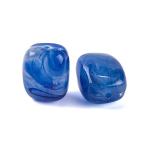 Acryl, Candy Beads, Pillow - Imi Gemstone, Dark Blue *donkerder dan op de foto