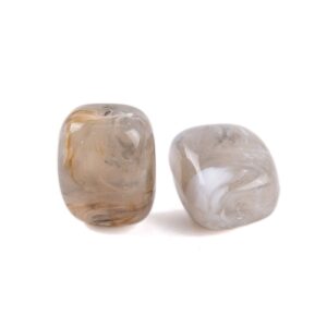 Acryl, Candy Beads, Pillow - Imi Gemstone, Khaki Beige