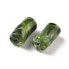 Acryl, Candy Beads, Big Tube - Imi Gemstone, Dark Green
