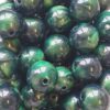 Acryl, Candy Beads, Rond 15mm - Imi Gemstone, Tiger Eye Dark Green