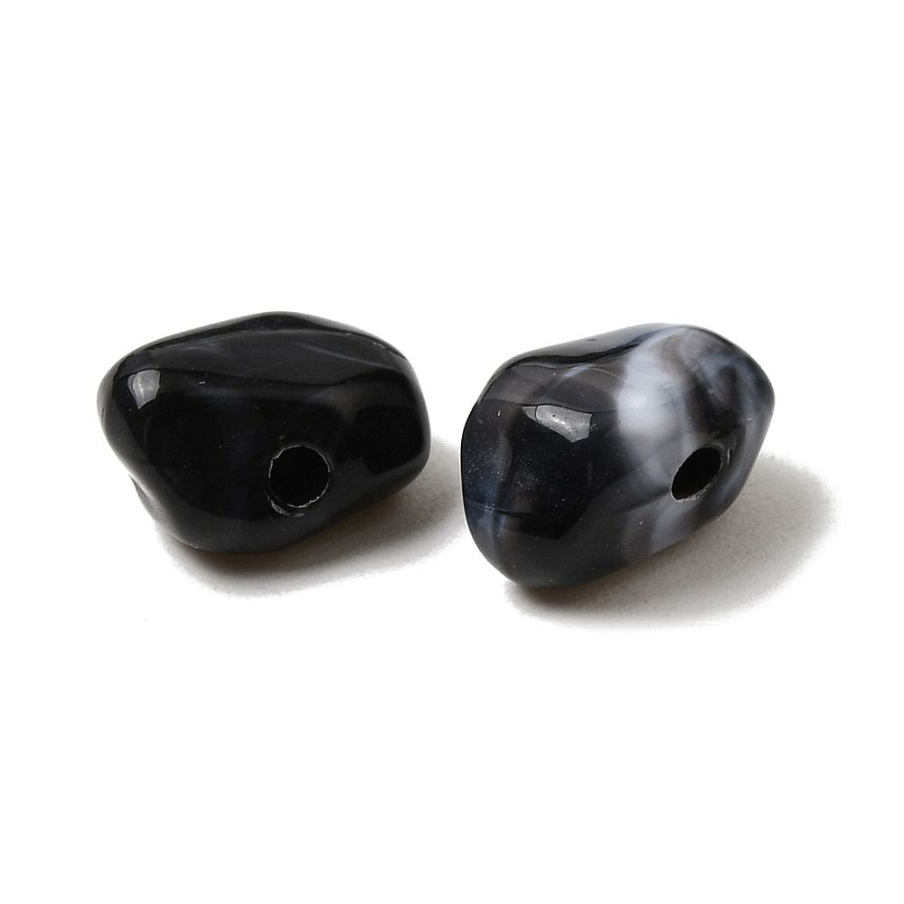 Acryl, Candy Beads, Mini Chip - Imi Gemstone, Black - Afbeelding 2