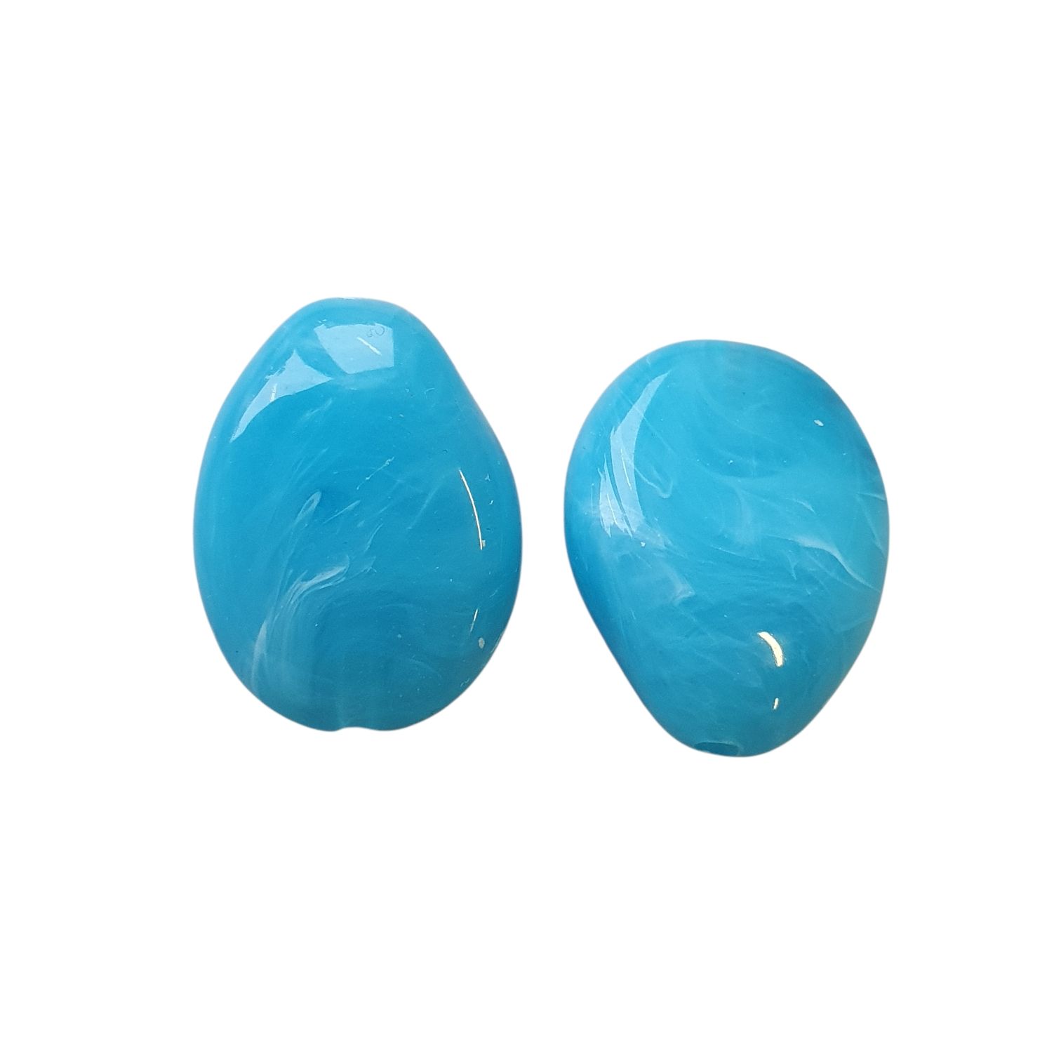 Acryl, Candy Beads, Big Rock - Imi Gemstone, Aqua