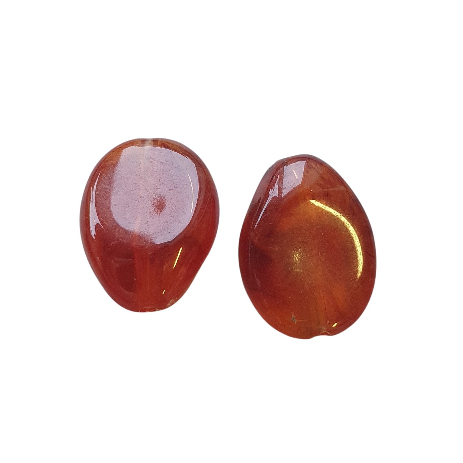 Acryl, Candy Beads, Big Rock - Imi Gemstone, Sienna Red