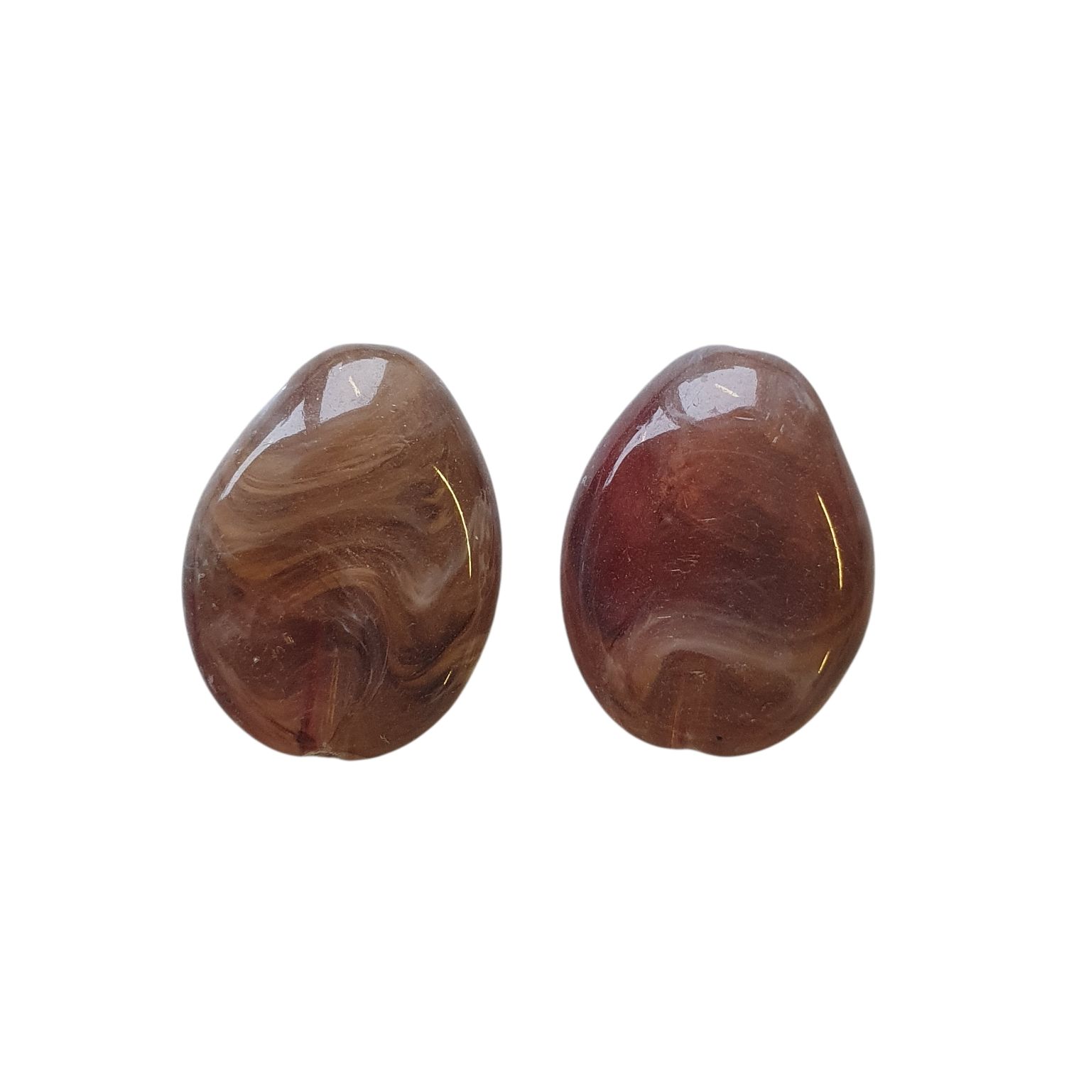 Acryl, Candy Beads, Big Rock - Imi Gemstone, Camel