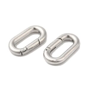 Springveer Clip, 18mm Ovaal - RVS