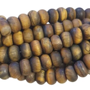 Natuursteen Rondelle - Frosted Tijgeroog