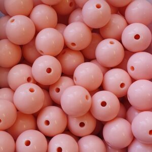 Acryl, Candy Beads - Opaque Light Salmon