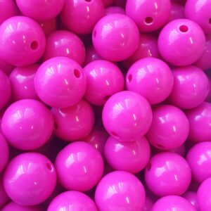 Acryl, Candy Beads - Opaque Camellia