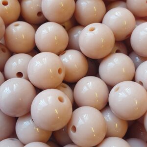 Acryl, Candy Beads - Opaque Old Rose