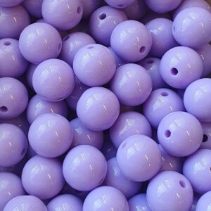 Acryl, Candy Beads - Opaque Purple