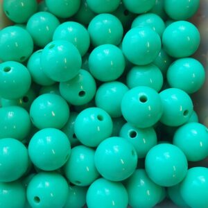 Acryl, Candy Beads - Opaque Sea Green
