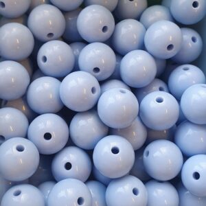 Acryl, Candy Beads - Opaque Cornflower Blue