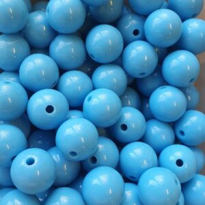 Acryl, Candy Beads - Opaque Blue