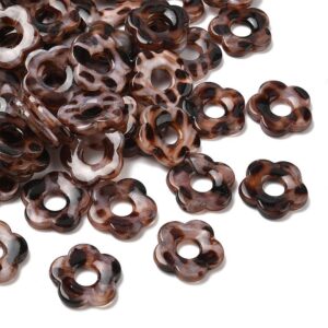 Acryl, Candy Beads - Leopard Flower