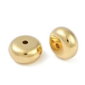 Acryl, Candy Beads, Rondelle - Metallic CCB Gold