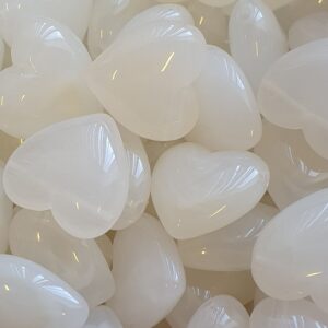 Acryl, Candy Beads - White