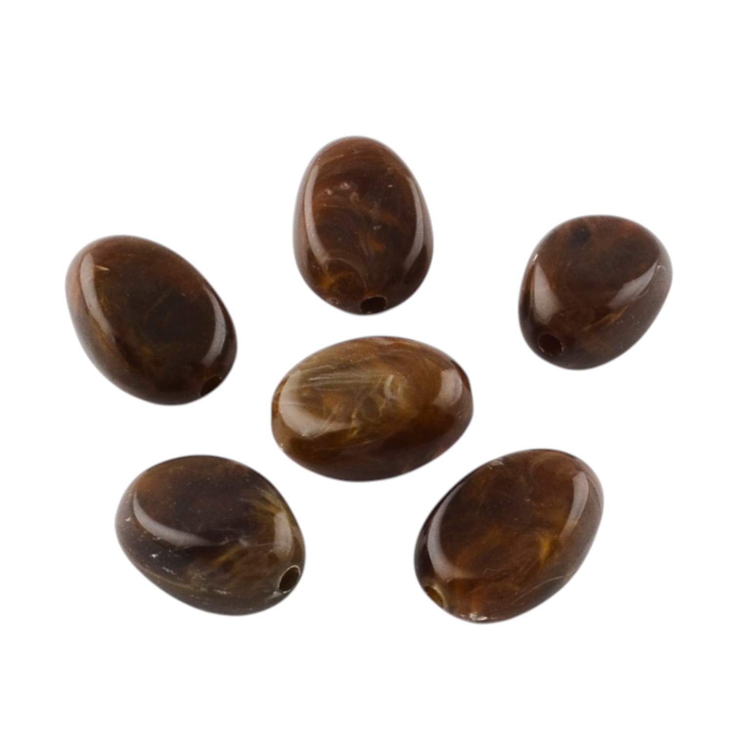 Acryl, Candy Beads, Nuggets - Imi Gemstone, Dark Camel Brown
