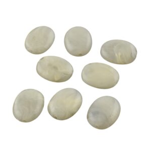Acryl, Candy Beads, Ovaal - Imi Gemstone, Beige