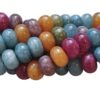 Witte Jade Kralen Streng – Felle Kleurenmix 2.0 – Rondelle -