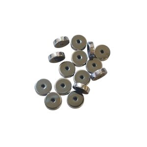 Hematiet Disc - Antiek Zilver