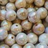 Acryl, Candy Beads - Rainbow Iridescent - Bisque