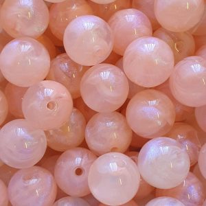 Acryl, Candy Beads - Glitter Powder - Licht Salmon