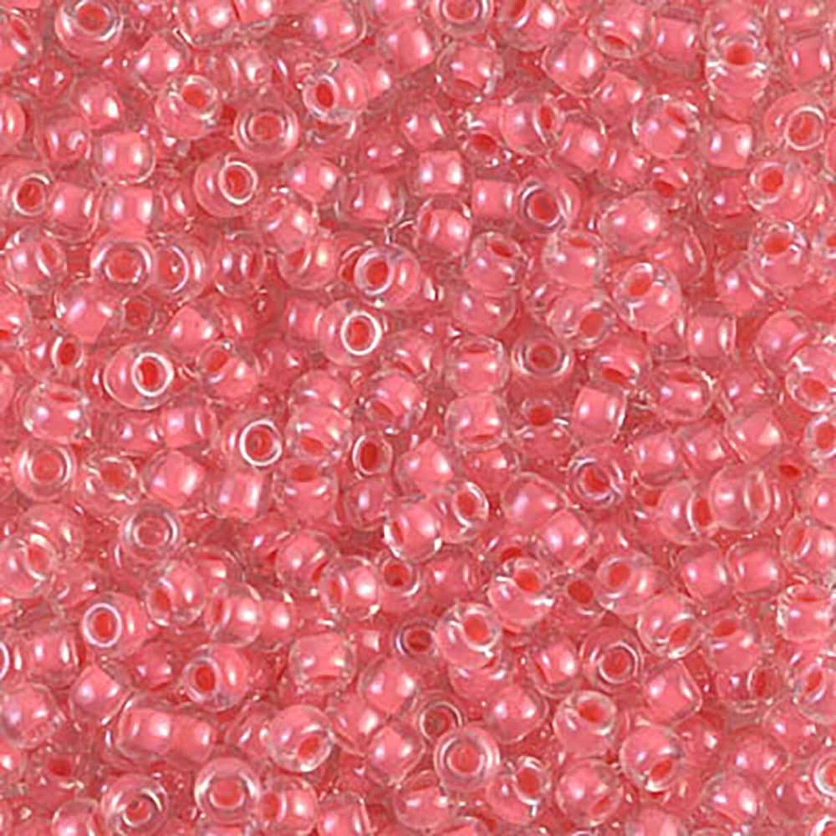 Miyuki Rocailles 8/0 - Crystal-Lined Coral