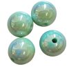 Acryl, Candy Beads - UV-Plated - Mint Blue