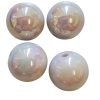 Acryl, Candy Beads - UV-Plated - Greige