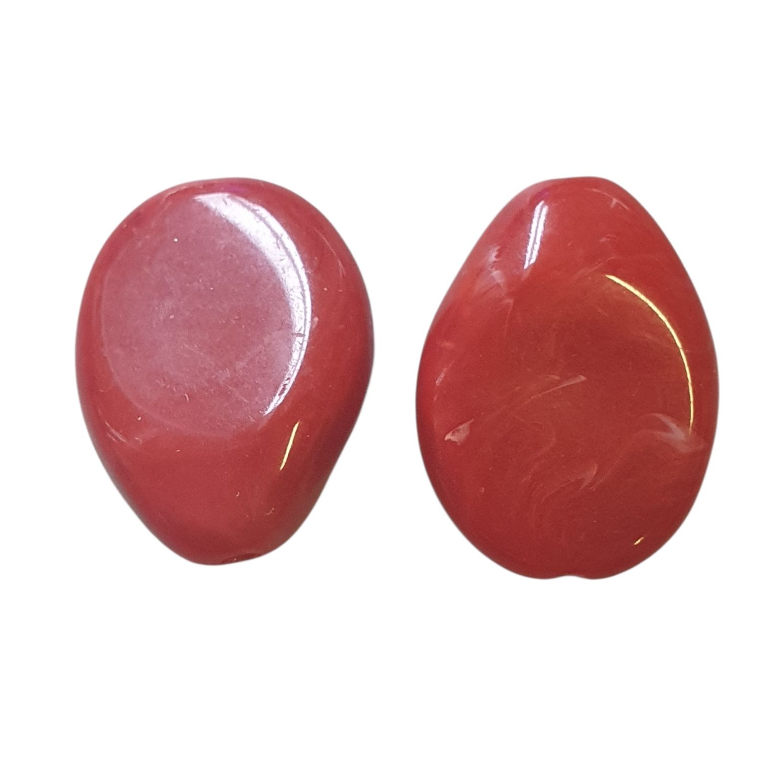 Acryl, Candy Beads, Big Nugget - Imi Gemstone, Dark Red
