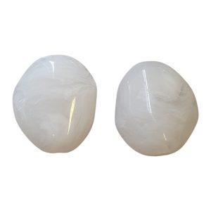 Acryl, Candy Beads, Big Rock - Imi Gemstone, White