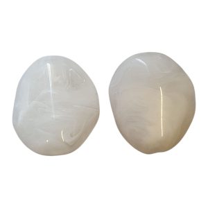 Acryl, Candy Beads, Big Rock - Imi Gemstone, Off-White