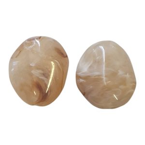 Acryl, Candy Beads, Big Rock - Imi Gemstone, Khaki Beige
