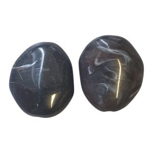 Acryl, Candy Beads, Big Rock - Imi Gemstone, Black