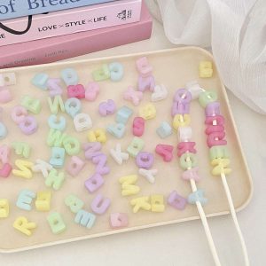 Acryl, Bubbel Letter - Jelly Transparant