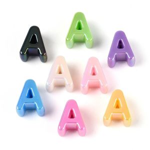 Acryl, Bubbel Letter A - UV-Plated Bright