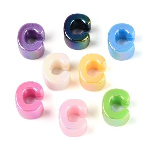 Acryl, Bubbel Letter C - UV-Plated Bright