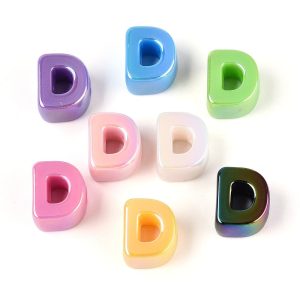 Acryl, Bubbel Letter D - UV-Plated Bright