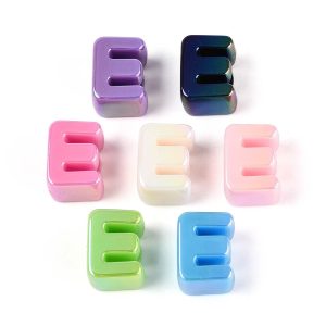 Acryl, Bubbel Letter E - UV-Plated Bright