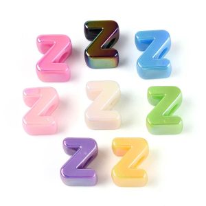 Acryl, Bubbel Letter Z - UV-Plated Bright