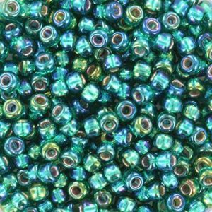 Miyuki Rocailles 8/0 - Silver-Lined AB Emerald