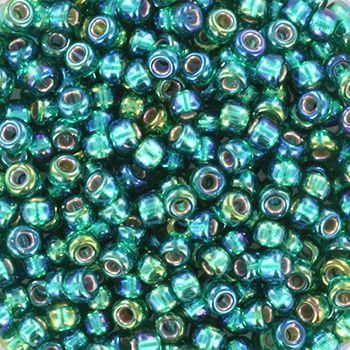 Miyuki Rocailles 8/0 - Silver-Lined AB Emerald