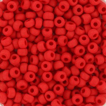 Miyuki Rocailles 8/0 - Opaque Matte Red