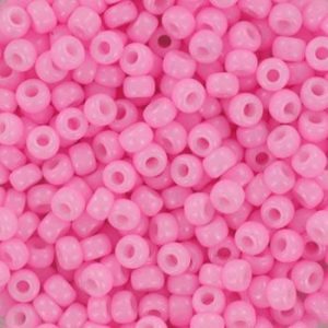 Miyuki Rocailles 8/0 - Opaque Dyed Cotton Candy Pink
