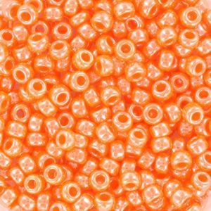 Miyuki Rocailles 8/0 - Opaque Luster Light Orange