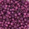 Miyuki Rocailles 8/0 - Duracoat Silver-Lined Dyed Peony Pink